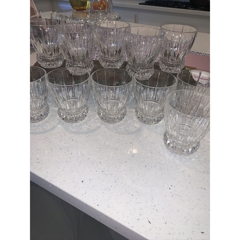 Crystal Whiskey Set Of 10 Rock Glasses Dad’s Gift, These Glasses Are High end.